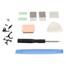 for Steam Deck SSD Heatsink Thermal Pad, M.2 2230 NVME SSD Copper Heat Sink Cooling Thermal Pastes Back Cover with Screwdriver Tools Replacement for Stream Deck SSD Repair Kit