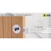 HANDLEZONE® Bathroom Toilet Door Thumb Turn and Release Deadbolt Kit