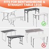 FUNYKICH Folding Table Leg Extenders, Durable Steel Folding Tables Leg