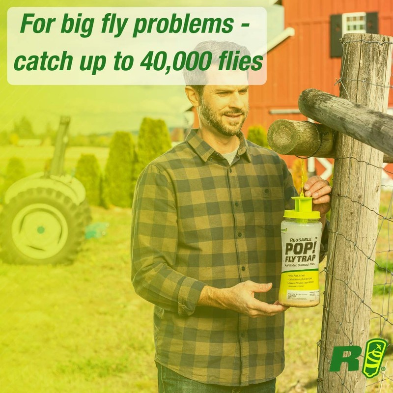 RESCUE! POP! Fly Trap – Large Reusable Fly Trap for