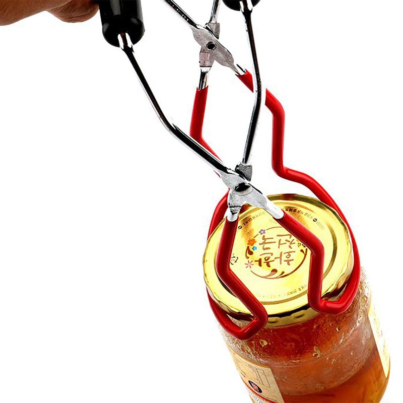 Elevador de tarros de conserva con mango antideslizante, pinza para