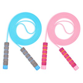 Flintronic Cuerda de saltar con longitud ajustable y mangos de espuma respetuosos con la piel, cuerda de saltar de 260 cm para hombres, mujeres y...  
