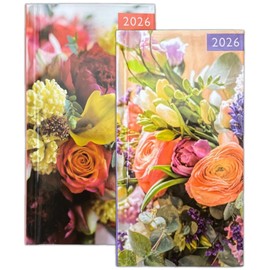 2026 Diary Slim Week to View Fashion Floral Photographic in CDU Random.