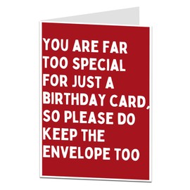 LimaLima Funny Birthday Card For Him Her Perfect For 30th 40th 50th 60th