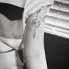 Oottati Small Cute Temporary Tattoo Sticker Set of 2 -