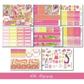 Life Planner Sticker Kit, Lemonade, over 200 stickers on premium matte