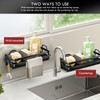 LBTING Sponge Holder for Kitchen Sink, Wall Mounted Sink Caddy