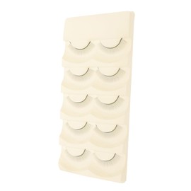 WOONEKY 5 Pairs Lash Practice Strips for Eyelash Extensions Natural Look Training Lashes for Beginners Easy to Use and Carry for Multiple Practice Sessions