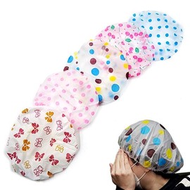 GWM Reusable Hair Cap, Translucent Vinyl Hat, Hair Vinyl Cap, Vinyl Hair Cap, Waterproof Hair Cap, Shower Cap