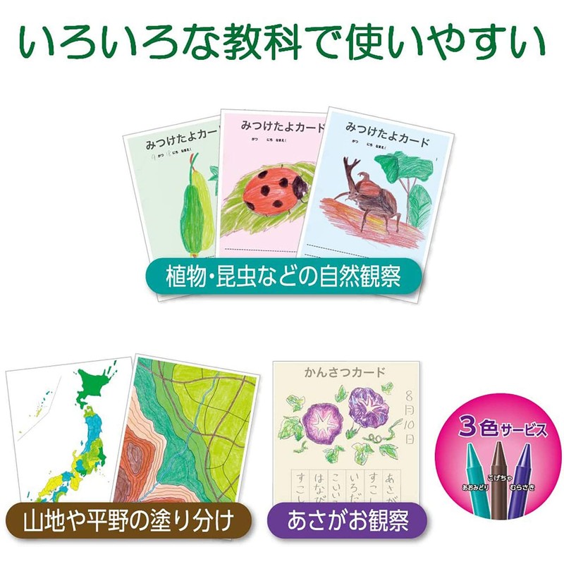 Pentel Color Pencil GC - T15R Elementary School Set of