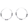 WINDALF Arion Large Creole Earrings Diameter 3.7 cm Silver Hoop