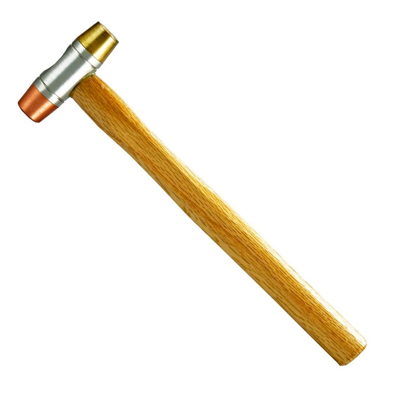 SE 5-IN-1 Dual Interchangeable Hammer - Threaded Copper, Brass Faces