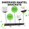 Floating Mantel Bracket-Sheppard Brackets-Sheppard System-Heavy Duty Floating Mantel Bracket (4