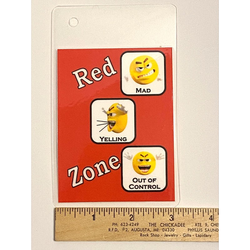 Self Regulation Zones Travel Cards Help identify feelings and work