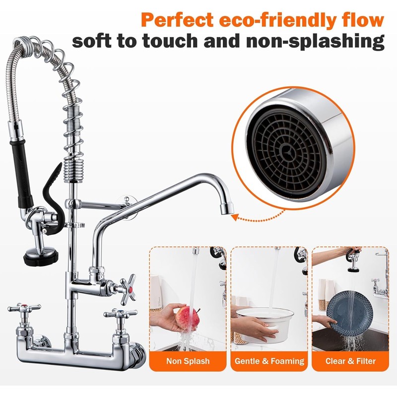 Lanceler 8 Inches Swivel Swing Nozzle Spout Replacement Kit for