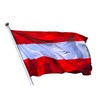 Austrian flag, Euro 2024 flags, Euro 2024 flag, fan item,