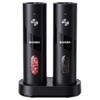 Rechargeable Electric Salt & Pepper Grinder Set with Charging Base