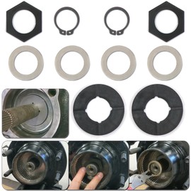 Sporthfish Thrust Washer Snap Ring Kit Compatible with Ford Super Duty F250 F350 Excursion 98-04 Dana 50 60 Front Axle with Leaf Spring Front Suspension 701166X 47766 620142, 10PCS