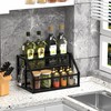 Homedawn Coffee Syrup Rack Organizer, Syrup Bottle Holder Stand for