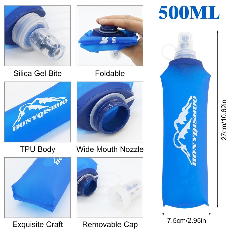 Hydration Vest Pack Backpack, Running Vest for Women Men, Adjustable