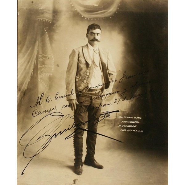 Zapata Emiliano Zapata (pose) POSTER 24 X 36 INCH Mexico History Revolution