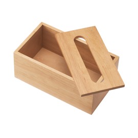 MUJI 83410551 Wooden Tissue Box, Inner Dimensions (W x D x H): 8.1 x 4.3 x 3.3 inches (20.5 x 11 x 8.5 cm), For Soft Pack Tissue