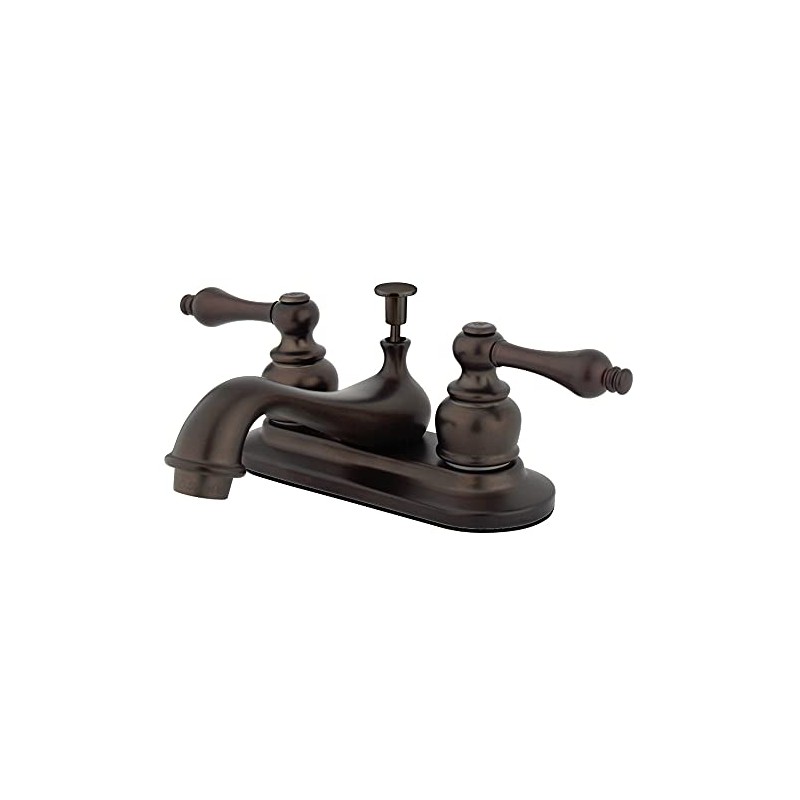 Kingston Brass KB605AL Restoration 4-Inch Centerset Lavatory Faucet with Metal