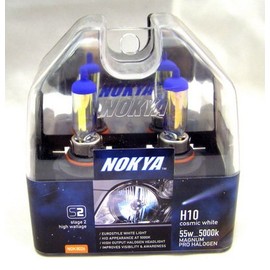 Nokya H10 / 9145 Cosmic White Stage 2 5000K Halogen Headlight / Fog Light Bulb