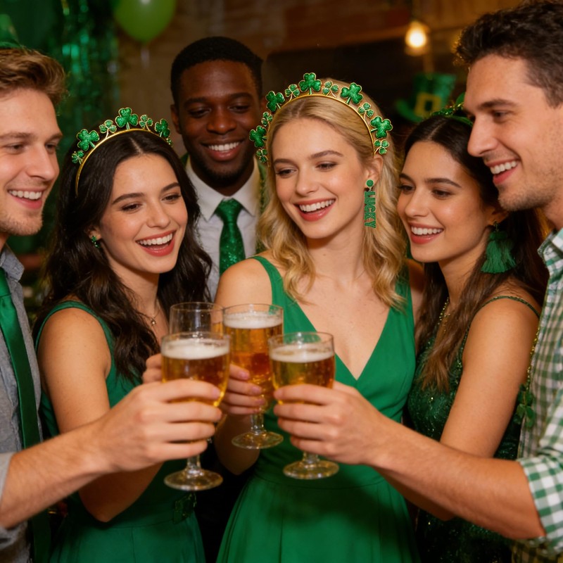 Danumei St Patrick's Day Headband Saint Patricks Green Hair Accessories