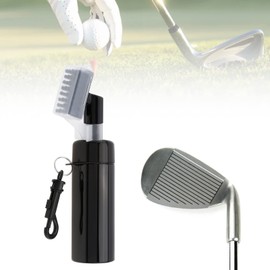 Tobefore Golf Club Cleaner Brush Golf Cleaning Brush with Anti Leak Reservoir Tube Stiff Nylon Bristles Professional Golf Club Cleaning Brush Solution Golf Accessory Spray Bottle with Golf Brush