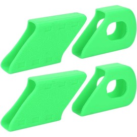 VGEBY1 Protector de manivela, 4 piezas de silicona para biela y brazo de manivela (verde)