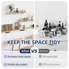 Starunder 12 Pack Floating Shelf Brackets, 10 Inch Heavy Duty