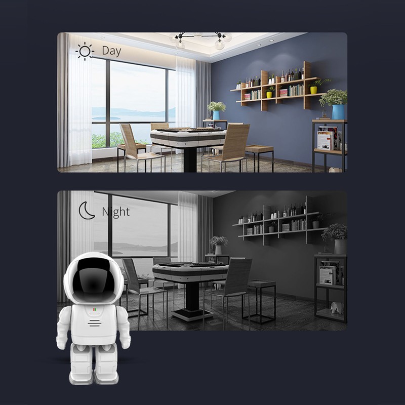 Wireless Surveillance Camera Security Monitor 1080P HD 360 Degree Night