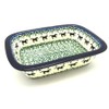 Polish Pottery Baker - Rectangular with Grip Lip - Dark Horse