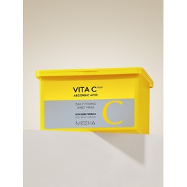 [Missha] Vita C Plus Daily Toning Sheet Mask 350ml 30 sheets / [미샤] 비타씨플러스 데일리 토닝 시트마스크 350ml  30매