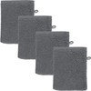 REDBEST Oceanside Wash Mitt Pack of 4 Walk Terry Anthracite