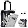 Puroma Key Lock Box, Portable Combination Lockbox Wall-Mounted Key Storage