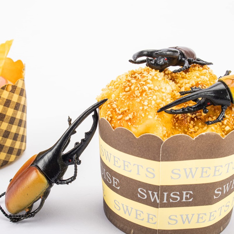 Bbiamsleep 10pcs Beetle Figurine Realistic Beetles Figure Models Garden Animal