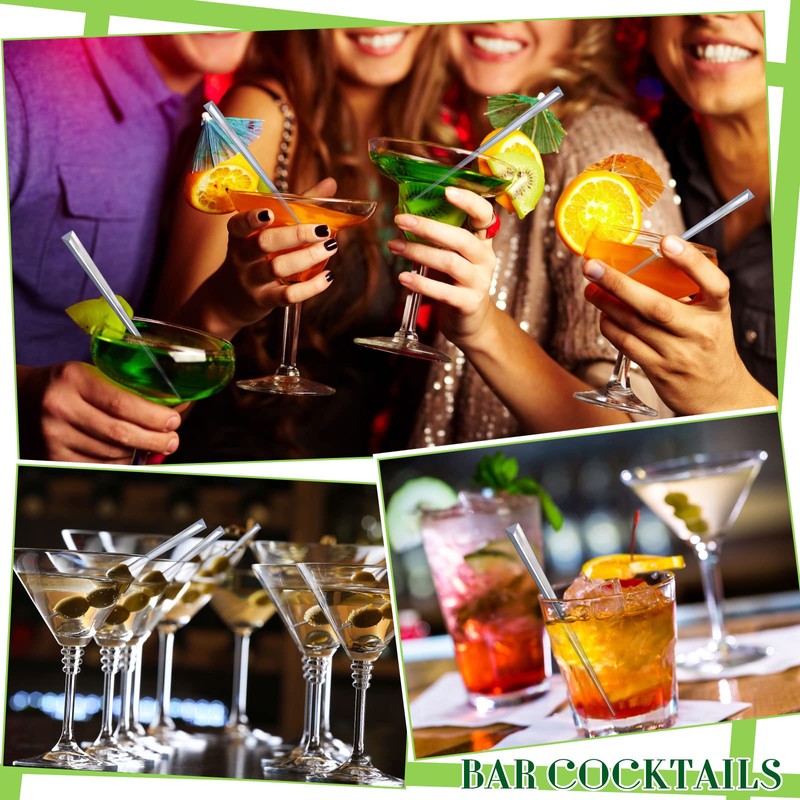 5000 Pieces 3.54 Inch Prism Picks Clear Triangular Plastic Cocktail