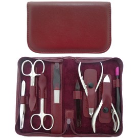 Tenartis 5-Piece Manicure Case Made of Genuine Leather