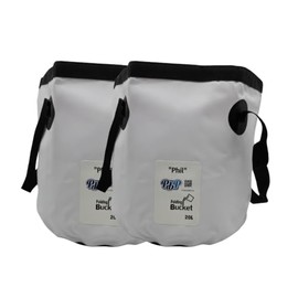 PBP Folding Bucket 20L - "PHIL" (2PK) (White)