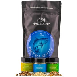 Hallingers Petri Heil - Fischer Wonder Bag Gift Set with Spice Pepper Salt in Elegant Bag Perfect as a Gift (Set) - Gift in Summer & as a Perfect Barbecue Gift | Birthday Congratulations New