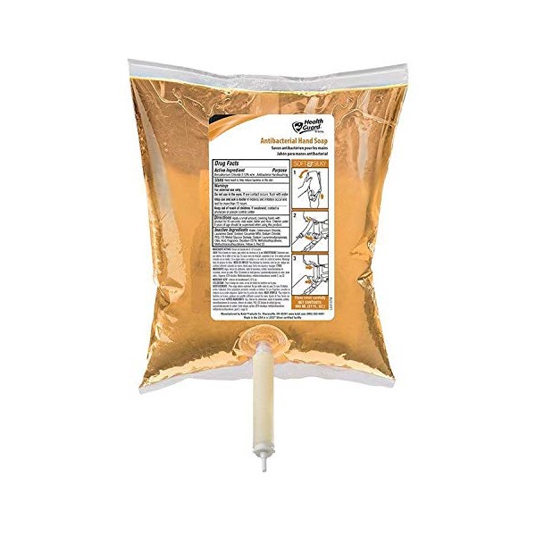 Kutol Antibacterial Hand Soap, 800 mL Boxless Bag Refill, Health Guard 5065LBL, Pack of 12