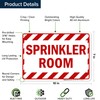 Sprinkler Room Sign, 10x7 Inches, Rust Free .040 Aluminum, Fade