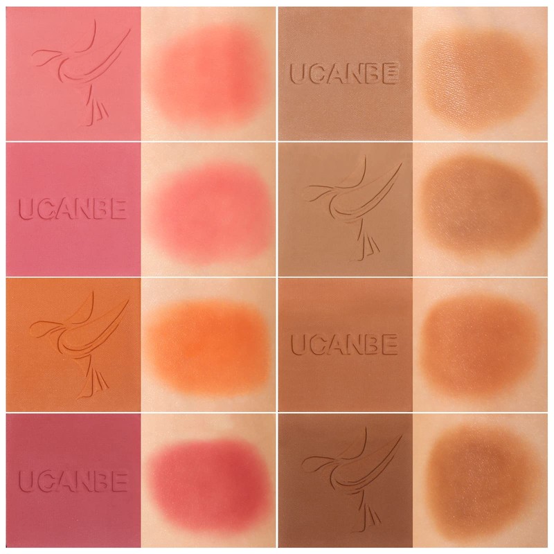 8 Colors Face Matte Blush Palette Shading Blusher - Buildable