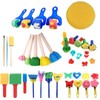 Kids Paint Sponges, Early Learning Paint Brushes Sponge Stamps Foam