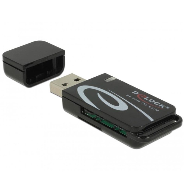 Delock Mini USB 2.0 Card Reader with SD and Micro