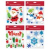 Tallon International Christmas Window Stickers, 4 Sheets, Christmas Gel Clings - Decorations (22002)