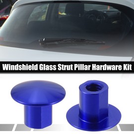 ACROPIX Rear Window Windshield Glass Strut Pillar Hardware Kit Fit for Honda Civic 3Dr Hatchback - Pack of 8 Blue