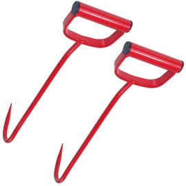 POSEAGLE 2 Pack Sturdy and Durable 17" Red Hay Hook 47010600 Hay Hook Replaces 47010600 S47010600 Hay Hook for Feeders Fonts Troughs Farms and Pastures